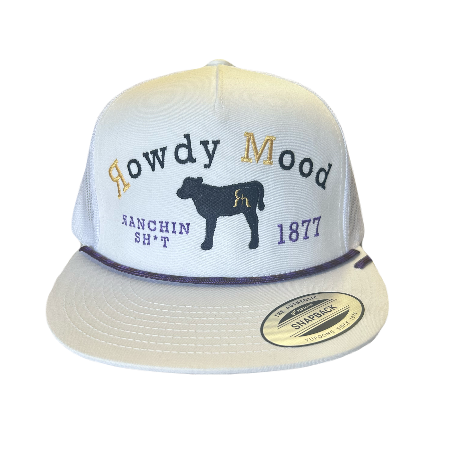 RANCHIN SH*T WHITE – ROWDY MOOD HAT COMPANY