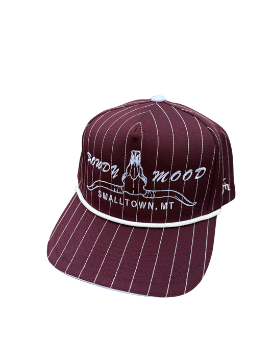 Skulls & Stripes- Maroon
